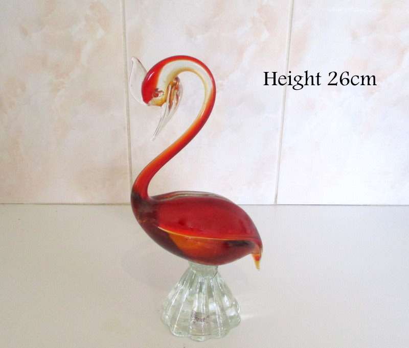 A  RED MURANO CHICKEN--LOVELY--PERFECT