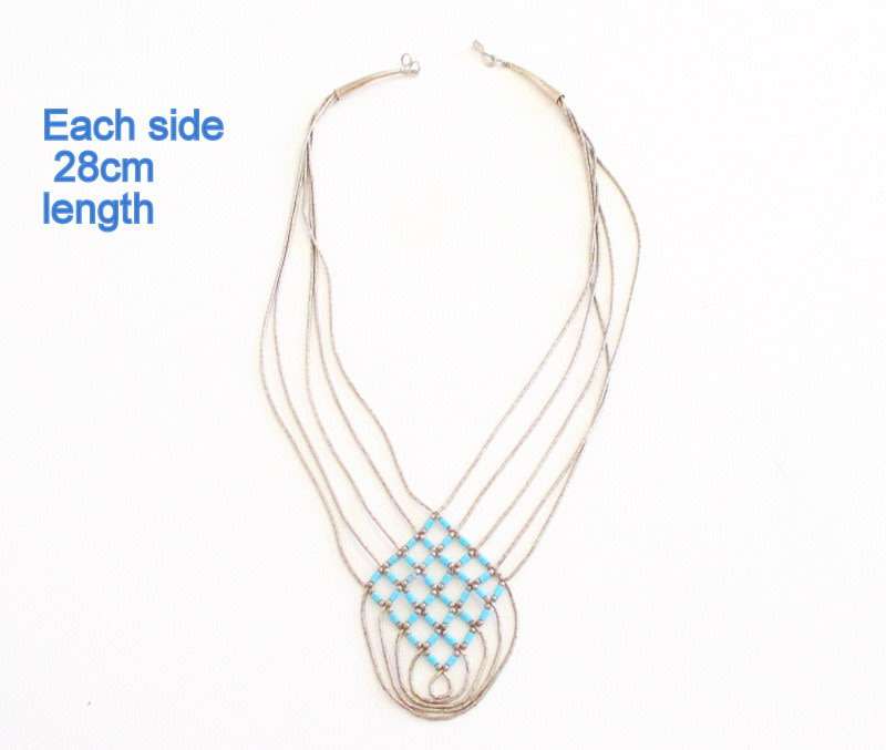 A VINTAGE STERLING SILVER NECKLACE --RARE