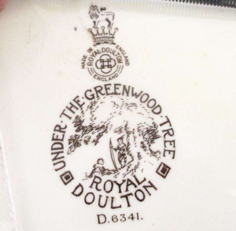 A ROYAL DOULTON WALL PLATE--UNDER THE GREENWOOD TREE--PERFECT