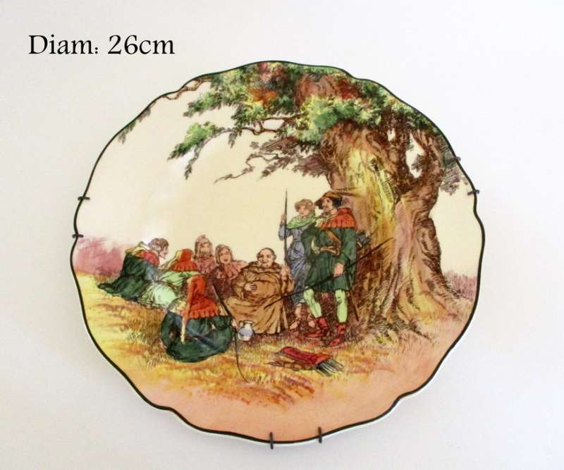 A ROYAL DOULTON WALL PLATE--UNDER THE GREENWOOD TREE--PERFECT