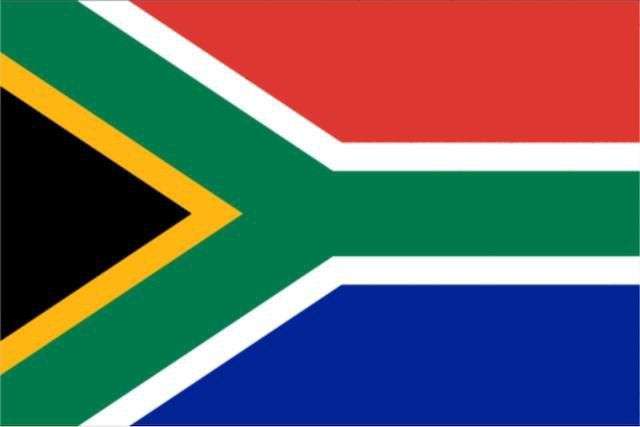 A LARGE SOUTH AFRICAN FLAG