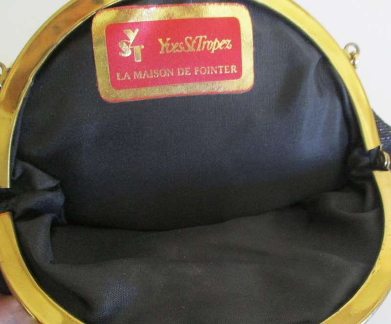 LADIES ITEMS -AN EVENING BAG,PURSE,BEADS, HANKIES ETC