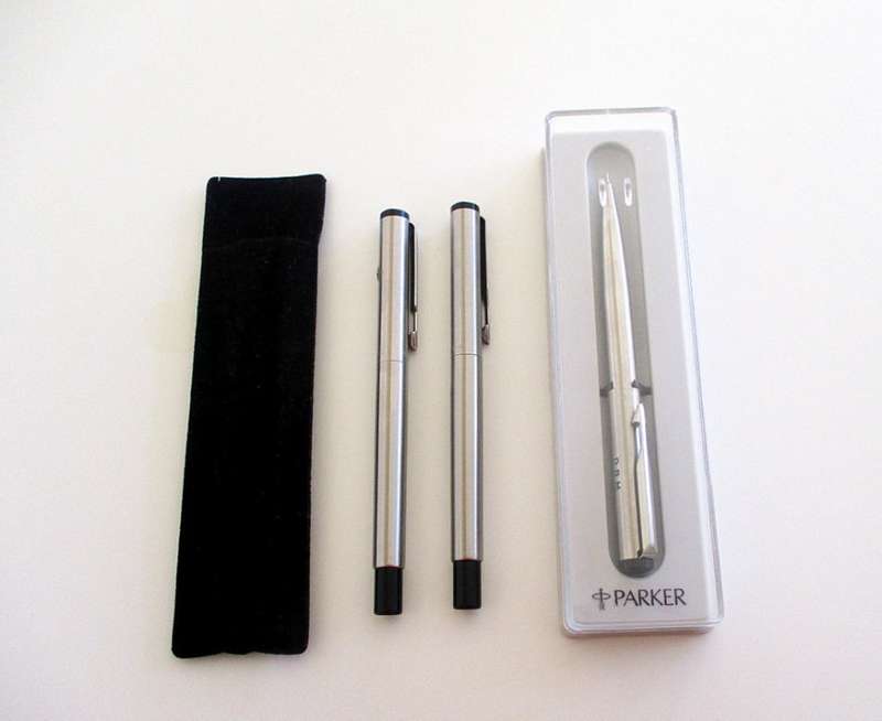 3 PARKER PENS--ONE IS A FOUNTAIN PEN