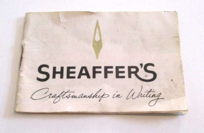 A SCHEAFFER  FOUNTAIN PEN WITH A 14ct GOLD NIB