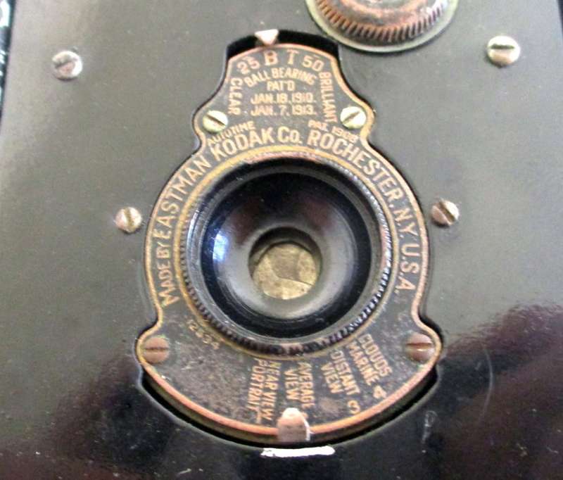 A NIFTY KODAK CONCERTINA TYPE CAMERA IN IT'S ORIGINAL COVER