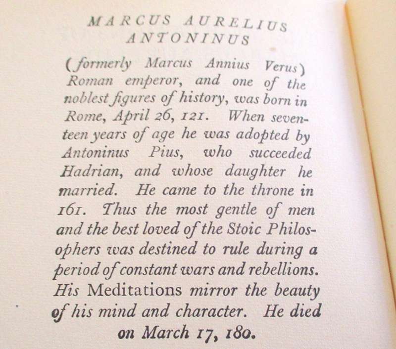 THE MEDITATIONS OF MARCUS AURELIUS