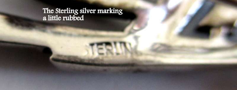 A STERLING SILVER MARCASITE BROOCH AND SILVER MARCASITE RING-COMBINED WEIGHT-14,8gram