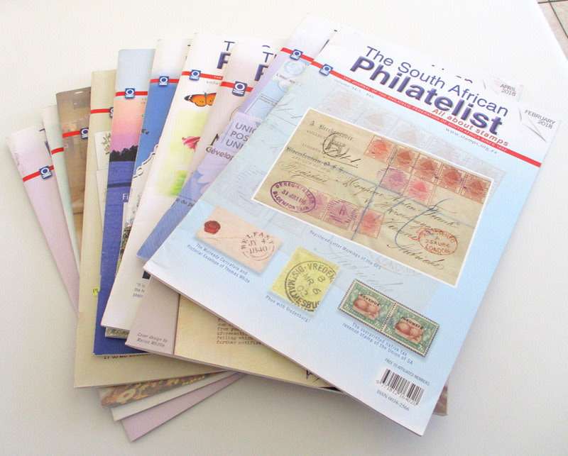 TEN 2017 AND 2018 SOUTH AFRICAN PHILATELIST MAGAZINES