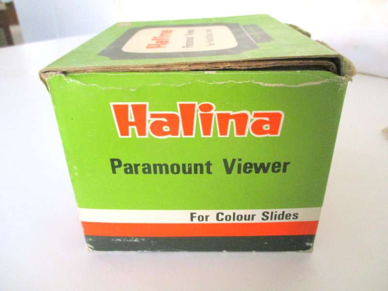 HALINA SLIDE VIEWER WITH INSTRUCTION INCLUDES SCENIC SLIDES WINDHOEK ETC--Excellent condition