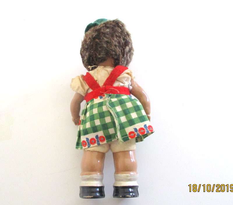 A PAIR OF STEIFF PLASTIC MECKI AND MICKI--German hedgehog dolls --1950's