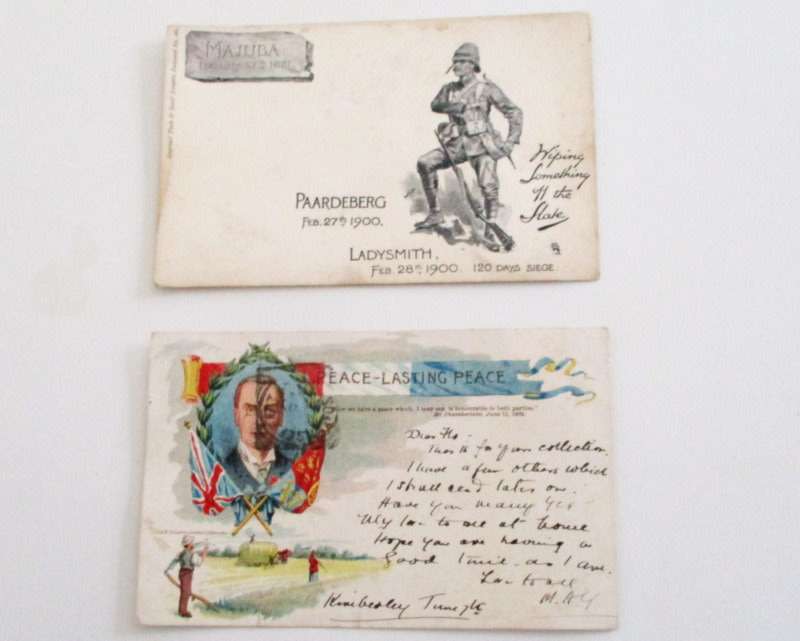 2 BOER WAR POSTCARDS---RARE !! RARE !!-------I DO NOT USE THE SAPO FOR SHIPPING