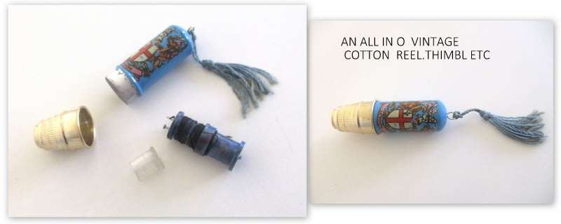 PILL BOXES,A UNIQUE MINIATURE RAZOR VINTAGE NEEDLE/COTTON HOLDERS ETC---ALL FOR 1 bid