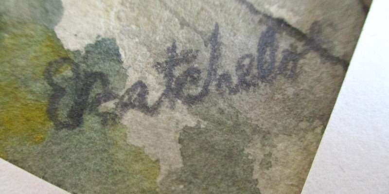 AN ORIGINAL WATERCOLOUR BY E.BATCHELOR