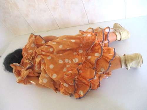 A VINTAGE 63cm SPANISH DOLL