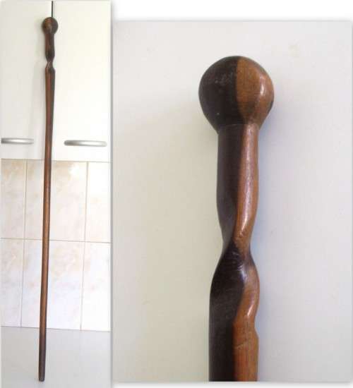 3 WOODEN WALKING STICKS