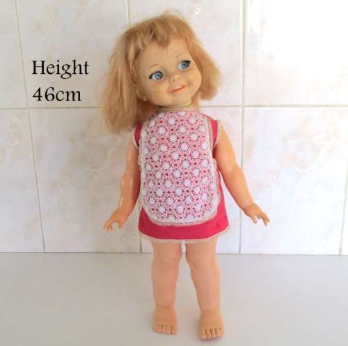 VINTAGE HARD PLASTIC IDEAL GOOGLY EYED  IDEAL DOLL  1960`s--BUY NOW