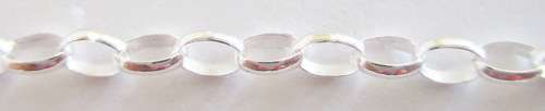 A STERLING SILVER OVULE CABLE BRACELET--19cm-NEW