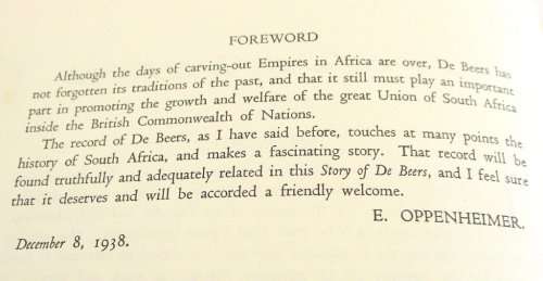THE STORY OF DE BEERS HEDLEY A CHILVERS