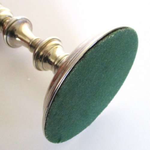 A HALLMARKED SILVER CANDLESTICK--- LONDON 1980--372,7 gram --Weighted