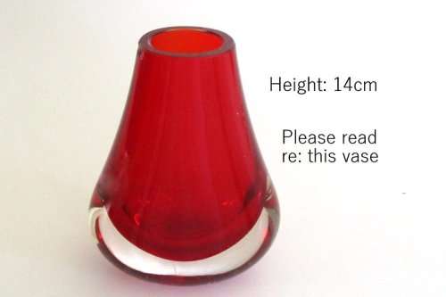 3 RED GLASS ITEMS---PLEASE READ