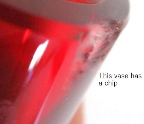 3 RED GLASS ITEMS---PLEASE READ
