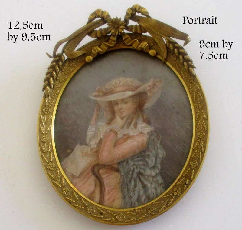 A PORTRAIT MINIATURE SIGNED LEROY