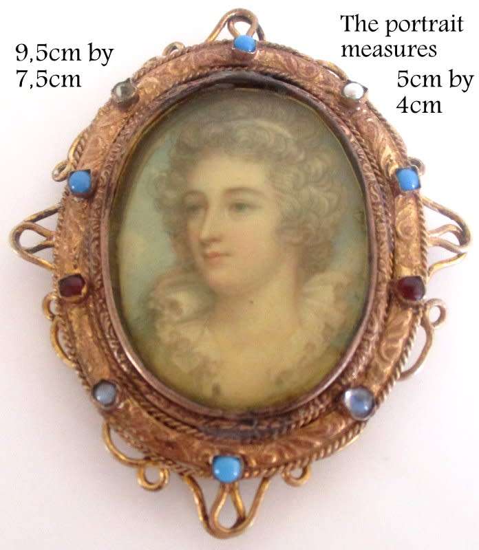 A PORTRAIT MINIATURE BY T DUPREZ--PLEASE READ FULL DESCRIPTION