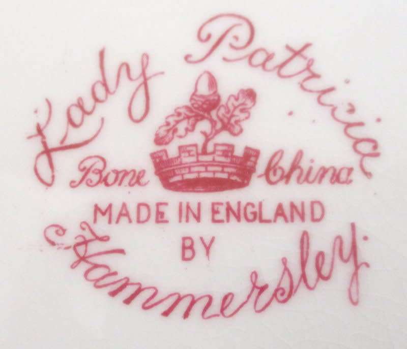 RARE HAMMERSLEY CHINA CAKE PLATES--Lady Patricia pattern--7 Available