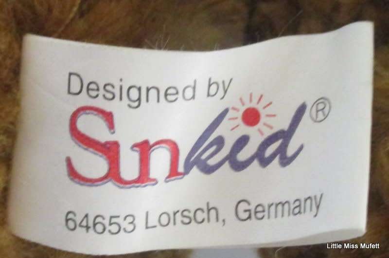 A GERMAN SUNKID TEDDY BEAR--EXCELLENT CONDITION (A)
