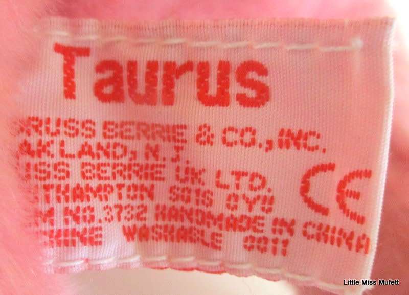 A  PINK RUSS TEDDY BEAR---TAURUS