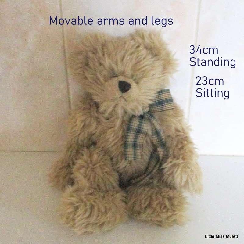 A  VINTAGE TEDDY BEAR BY HEARTFELT GORGEOUS CUDDLY