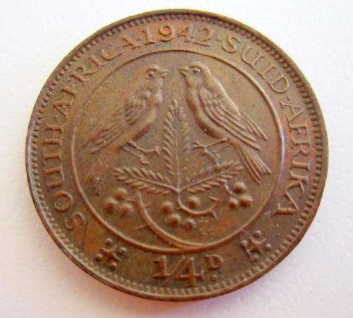 A 1942 SOUTH AFRICAN FARTHING---SA 5