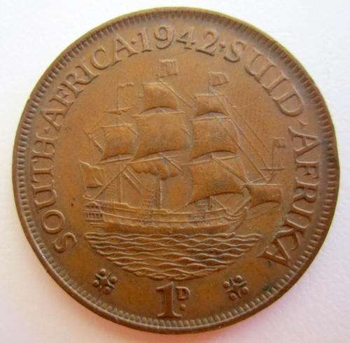 A 1942 SOUTH AFRICAN PENNY---SA 22