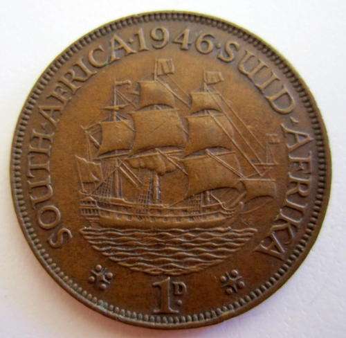 A 1946 SOUTH AFRICAN PENNY---SA 24