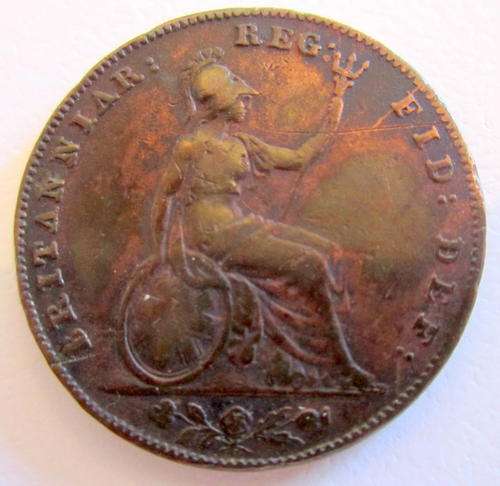 AN 1838 BRITISH FARTHING