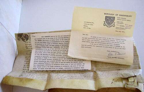 A DOCUMENT FROM 1679 WITH THE TRANSLATION --333 YEARS OLD