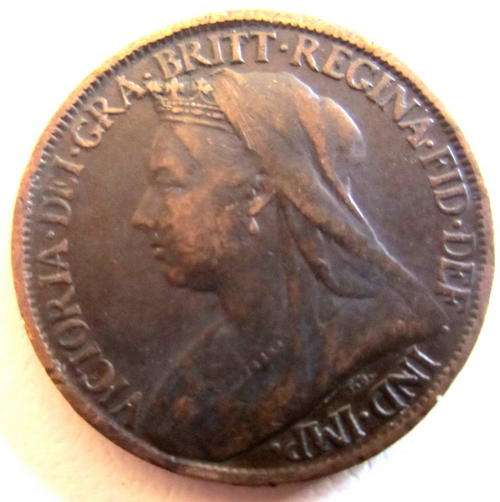 AN 1898 VICTORIAN FARTHING---BM 2