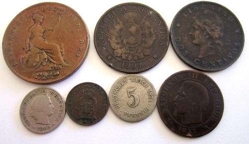 A LOT OF 1800'S COINS