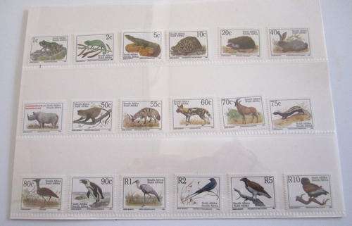 SET 18 SOUTH AFRICA 6th DEFINITIVE SERIES ENDANGERED FAUNA 1993 --UNMOUNTED MINT