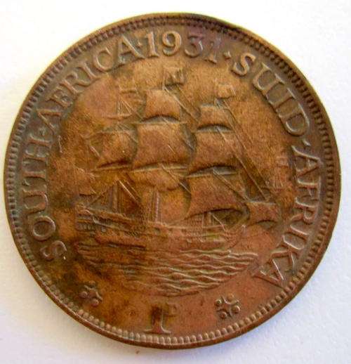 A 1931 SOUTH AFRICAN 1 PENNY-SUID