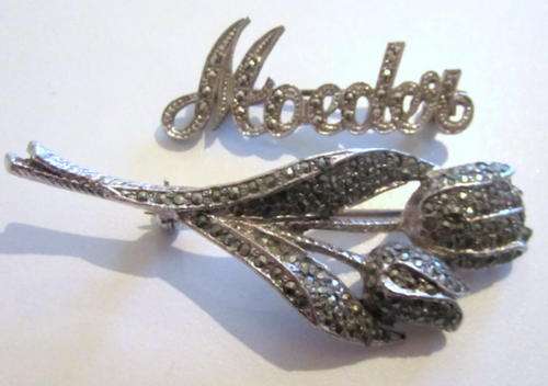 2  MARCASITE BROOCHES