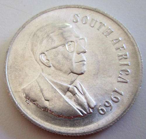 A 1969 SILVER SOUTH AFRICAN R1 ----DG 1