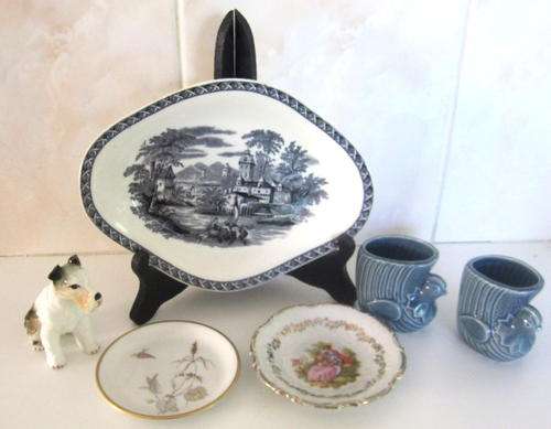 A LOT OF CERAMICS FOR 1 BID--WEDGEWOOD,KPM,FOREIGN ETC