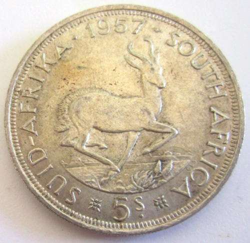 A 1957 UNION OF SOUTH AFRICA SILVER CROWN