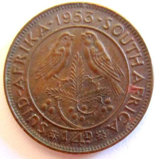A 1953 SOUTH AFRICAN FARTHING