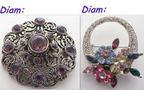 2 VINTAGE BROOCHES__READ DESCRIPTION