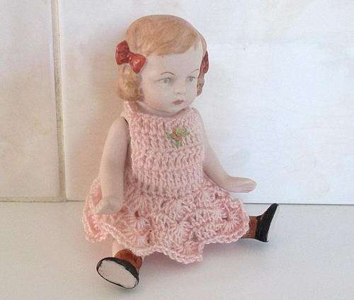 A DELIGHTFUL FULLY PORCELAIN DOLL---Perfect