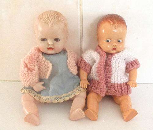 A 1950'S  ROSEBUD BABY DOLL AND A GOOGLY EYED TUDOR ROSE