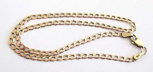 A 9ct GOLD ANKLE CHAIN