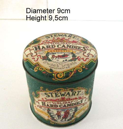 AN OLDE WORLD REPRODUCTION TIN.